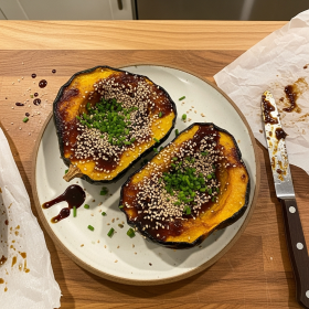Roasted Acorn Squash Recipe
