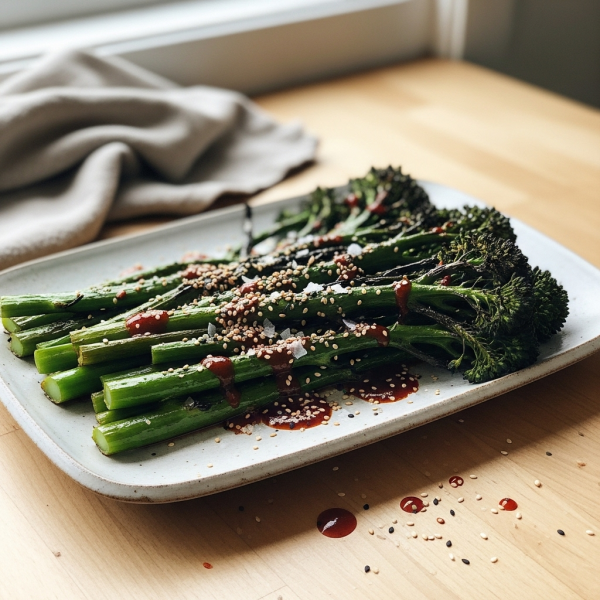 Gochujang Brown Butter Charred Broccolini Recipe