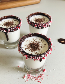 Peppermint Bark Shots Recipe
