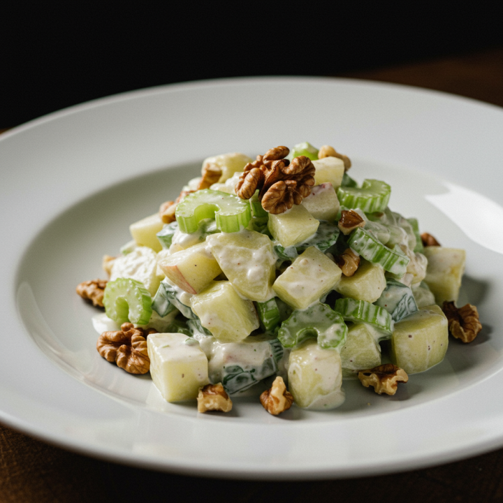 Southern Waldorf Salad with Candied Pecans & Bourbon Dressing