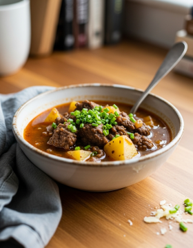 hamburger potato soup Recipe