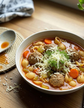 italian meatball soup Recipe