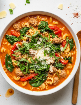 creamy parmesan italian sausage soup Recipe